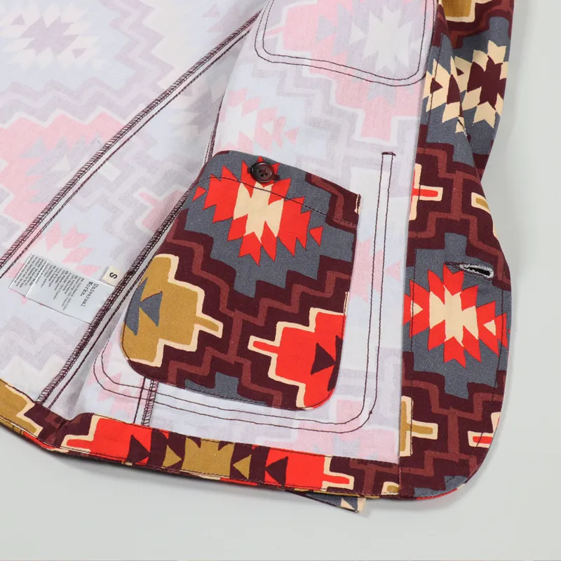 Universal Works Bakers Jacket Santa Fe Brown Canvas-5