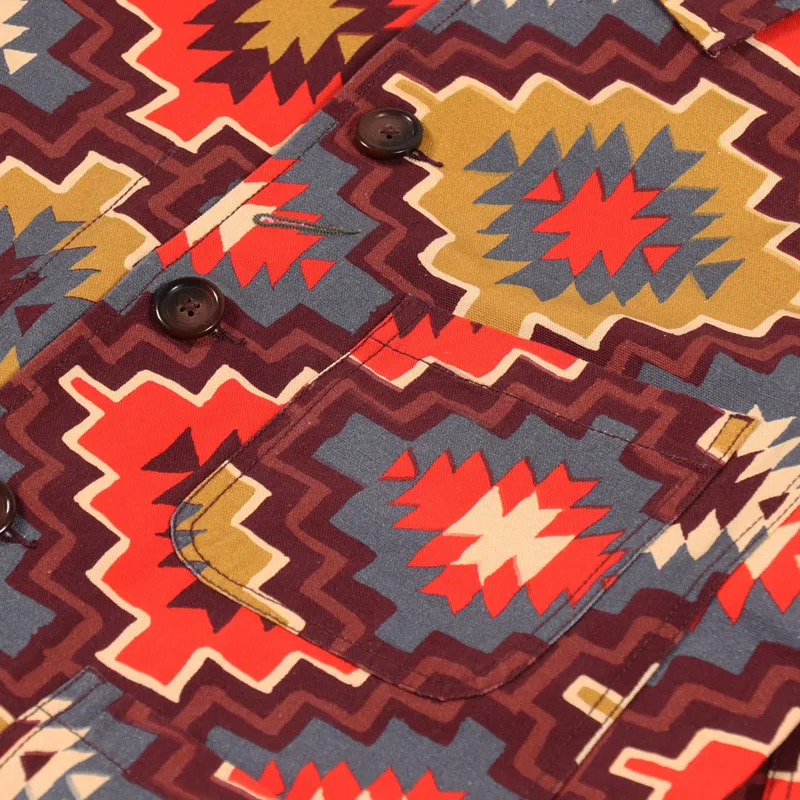 Universal Works Bakers Jacket Santa Fe Brown Canvas-8