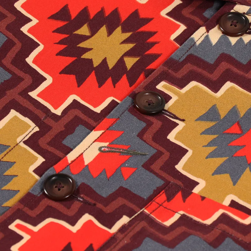 Universal Works Bakers Jacket Santa Fe Brown Canvas-9