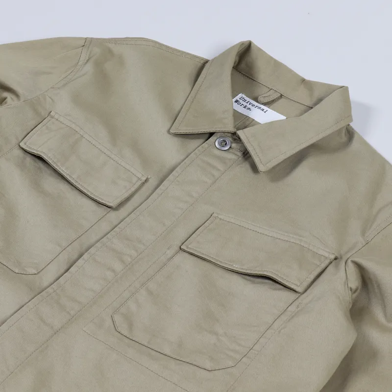 Universal Works MW Chore Overshirt Sand-2
