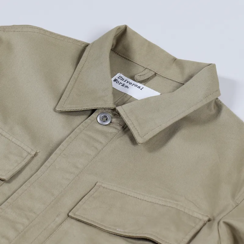 Universal Works MW Chore Overshirt Sand-3