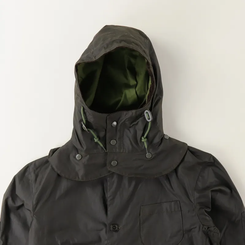 Barbour x Engineered Garments Upland Waxed Jacket Olive Green