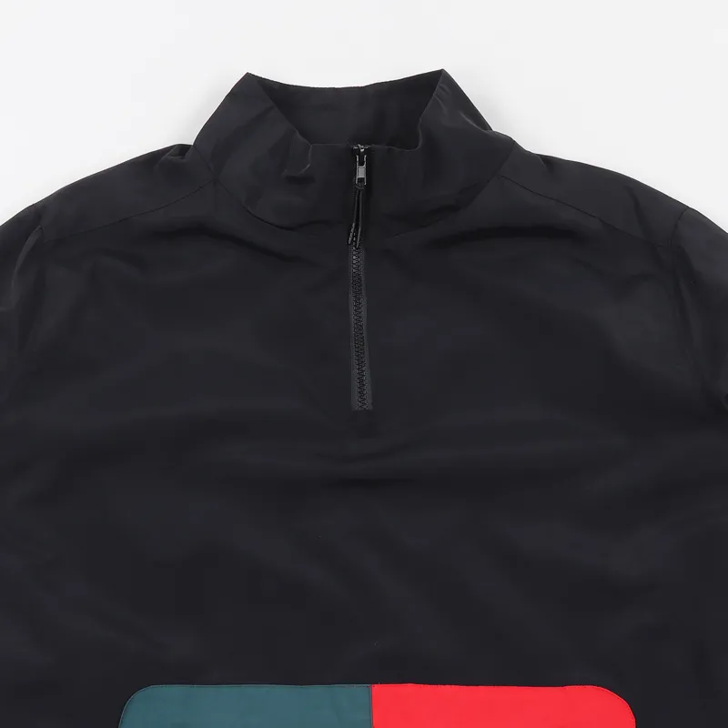 Butter Goods Upwind 1/4 Zip Jacket Black-1