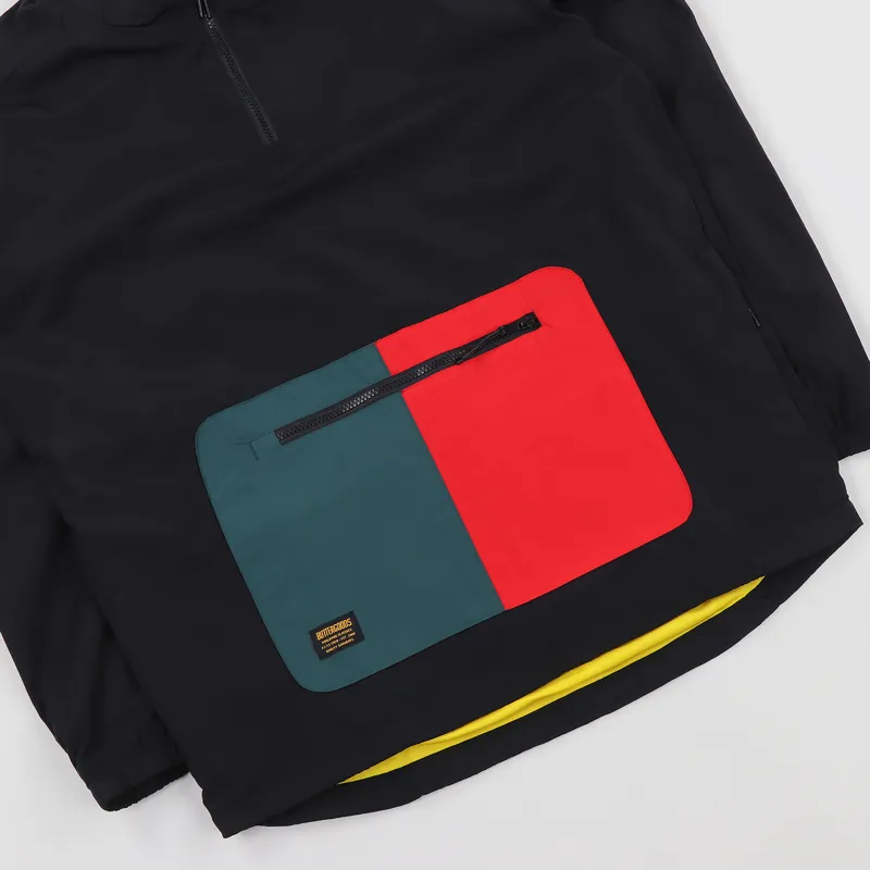 Butter Goods Upwind 1/4 Zip Jacket Black-3