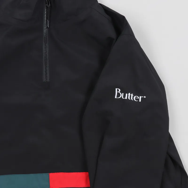 Butter Goods Upwind 1/4 Zip Jacket Black-4