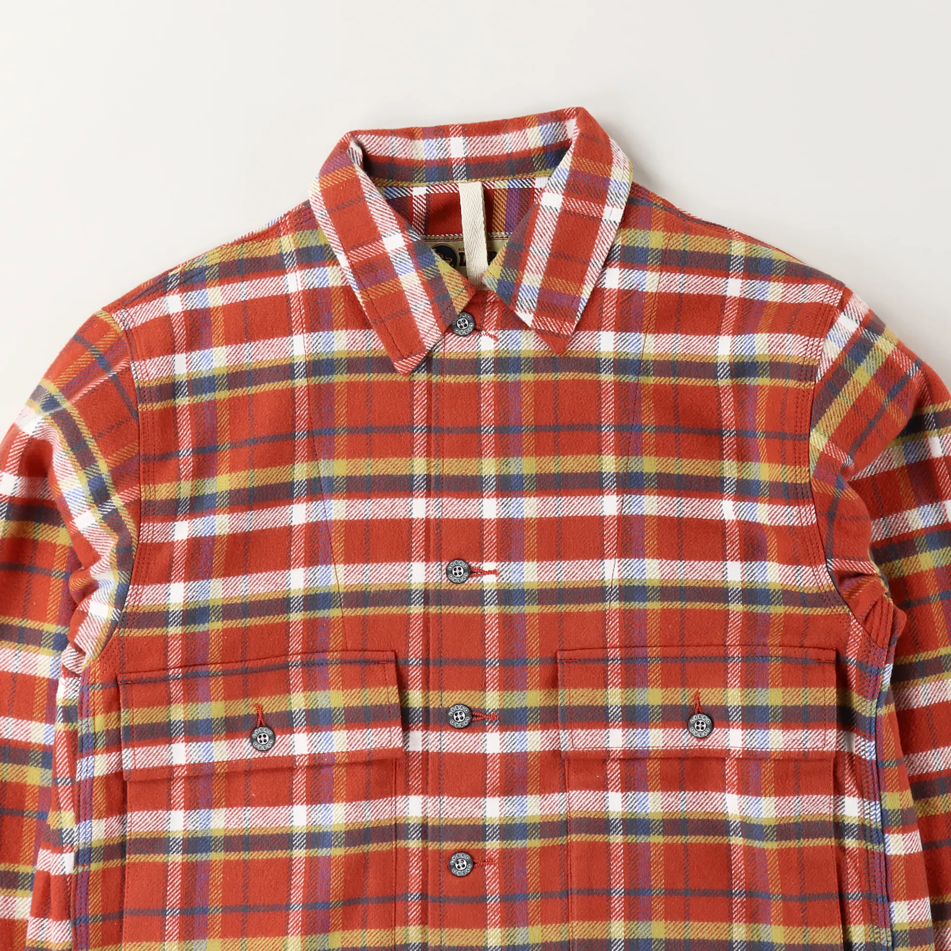 Nigel Cabourn x Lybro USMC Shirt Orange Check