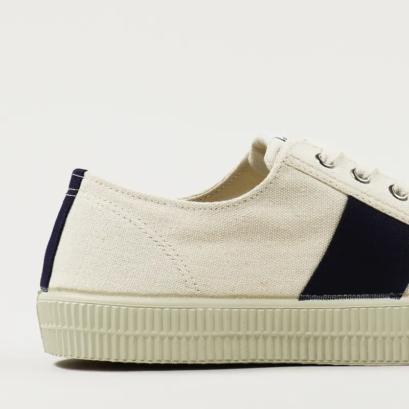 Novesta x Universal Works Star Master Stripe Shoes Ecru Navy-1