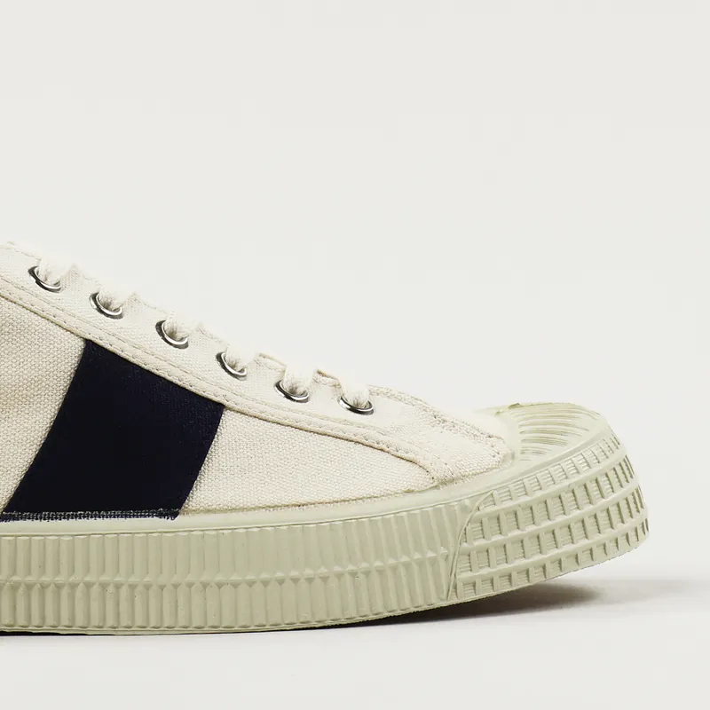 Novesta x Universal Works Star Master Stripe Shoes Ecru Navy-2