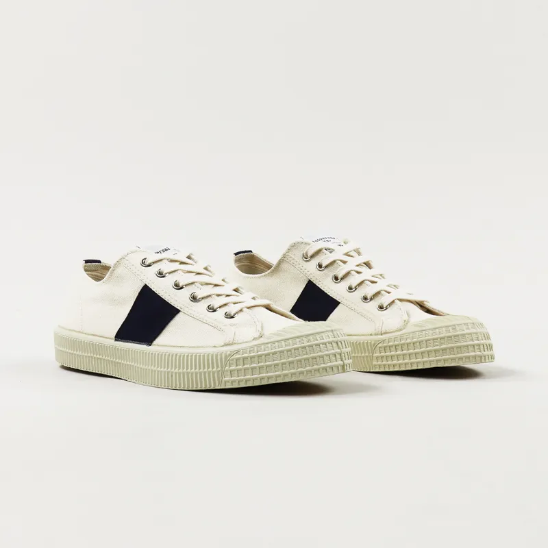 Novesta x Universal Works Star Master Stripe Shoes Ecru Navy-4
