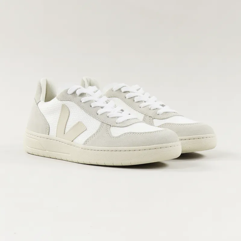 Veja Womens V-10 B Mesh Shoes White Natural