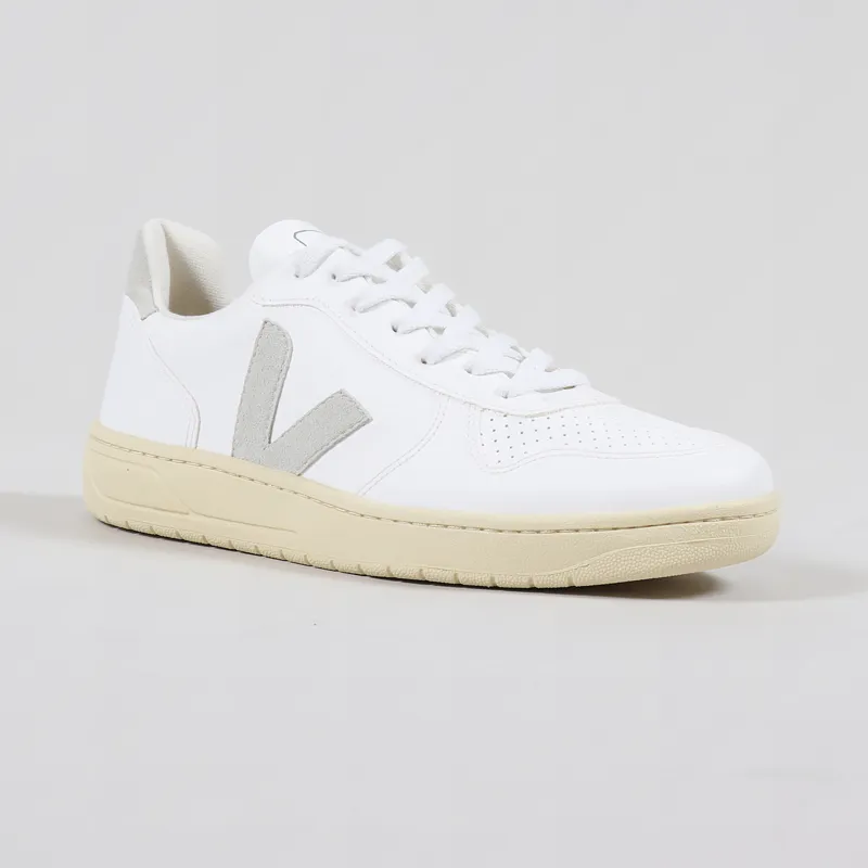 Veja V-10 CWL Shoes White Natural Butter Sole-4