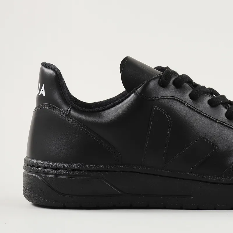 Veja V-10 Leather Shoes All Black-2