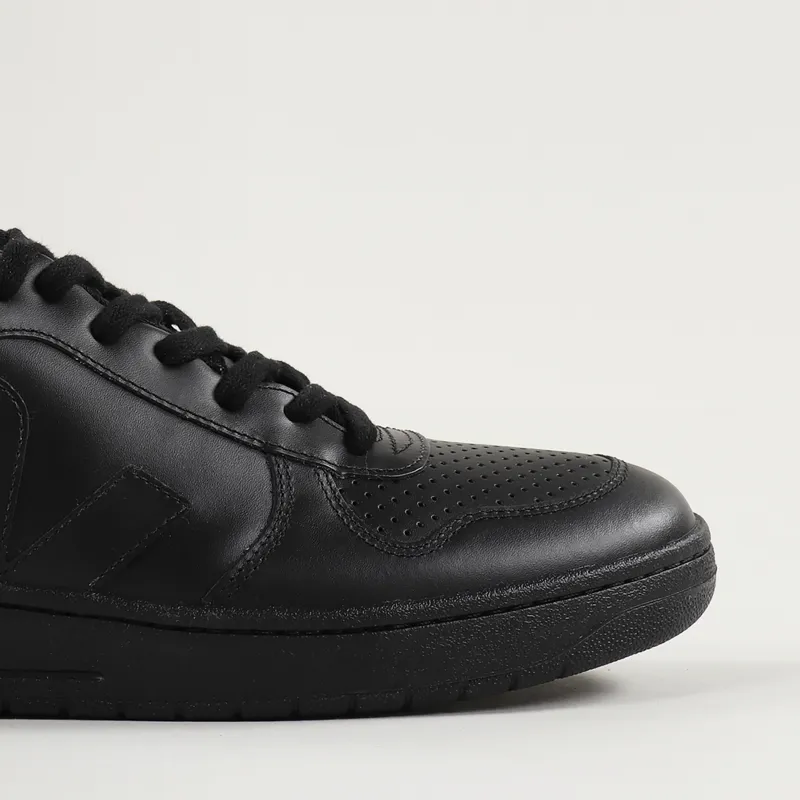 Veja V-10 Leather Shoes All Black-3