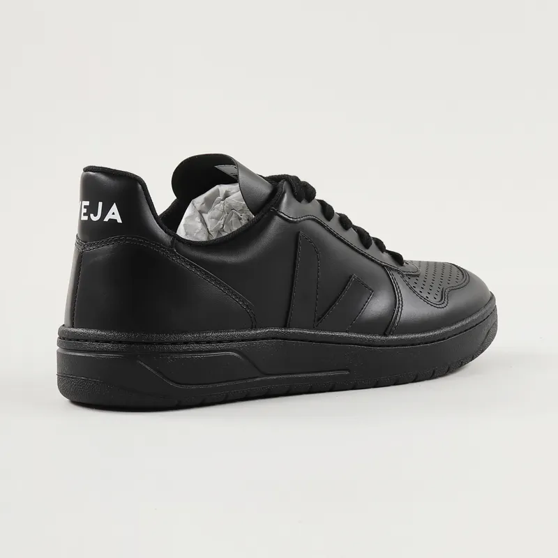 Veja V-10 Leather Shoes All Black-5