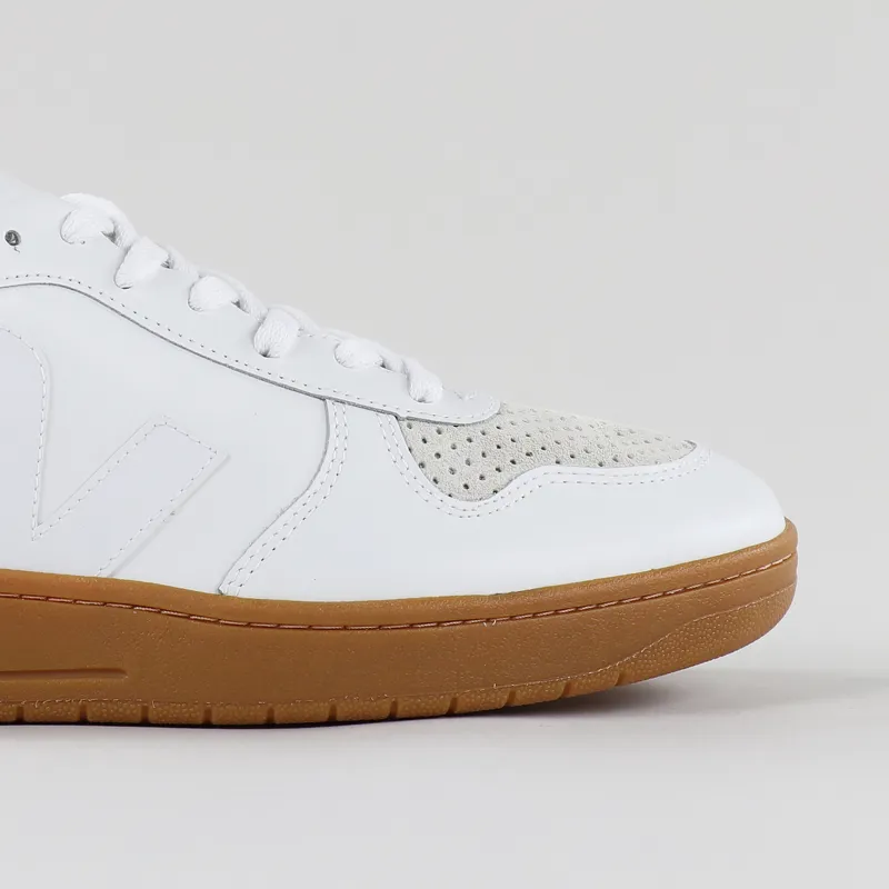 Veja V-10 Leather Shoes Extra White Natural-2