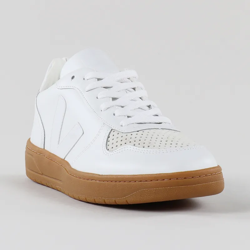 Veja V-10 Leather Shoes Extra White Natural-4