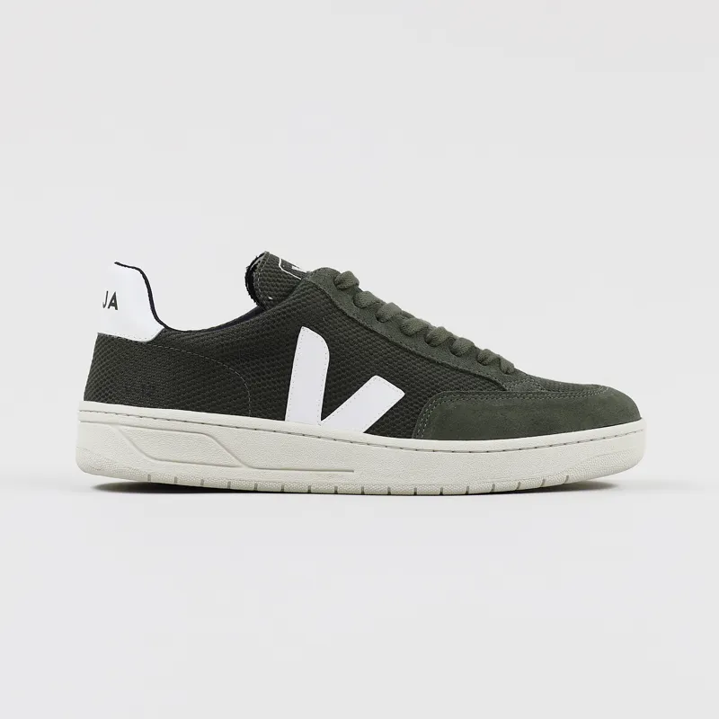 Veja V-12 B-Mesh Shoes Olive White-1