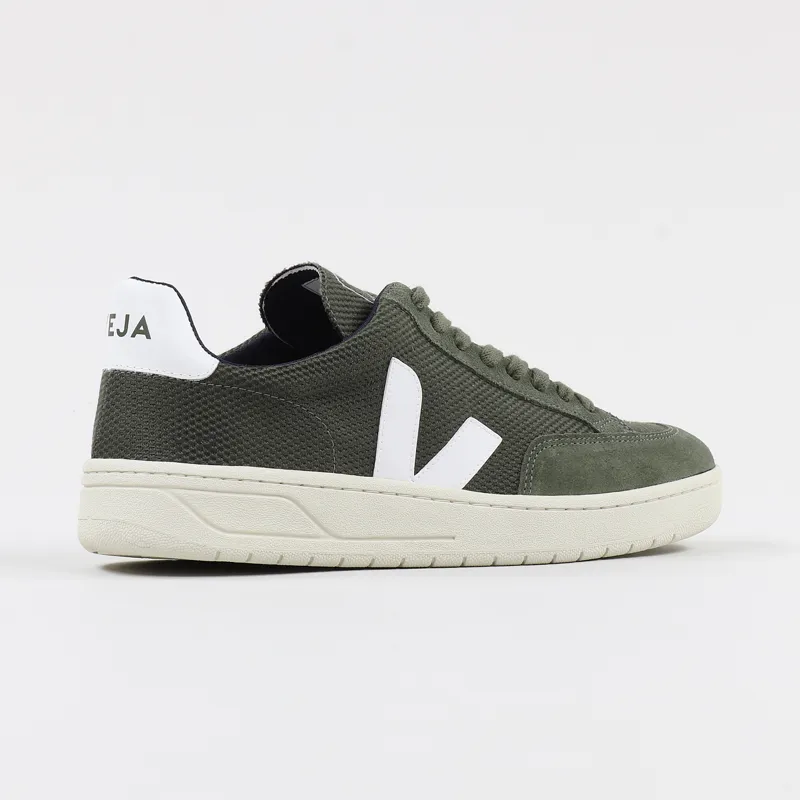 Veja V-12 B-Mesh Shoes Olive White-5