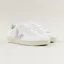 Veja V-12 Leather Shoes Extra White Parme Turquoise