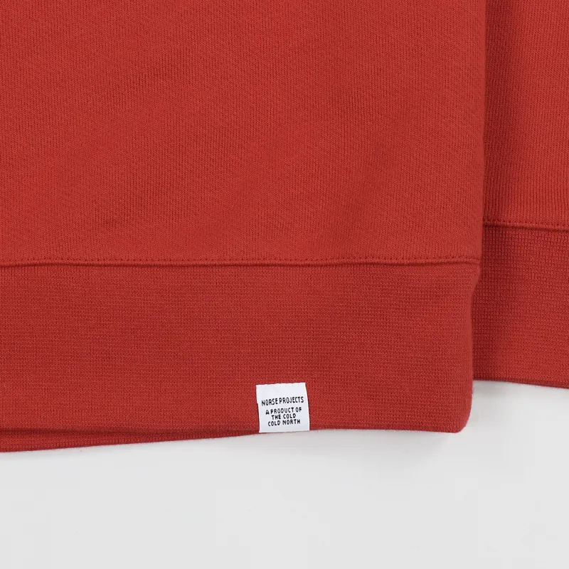 Norse Projects Vagn Classic Crew Askja Red-2