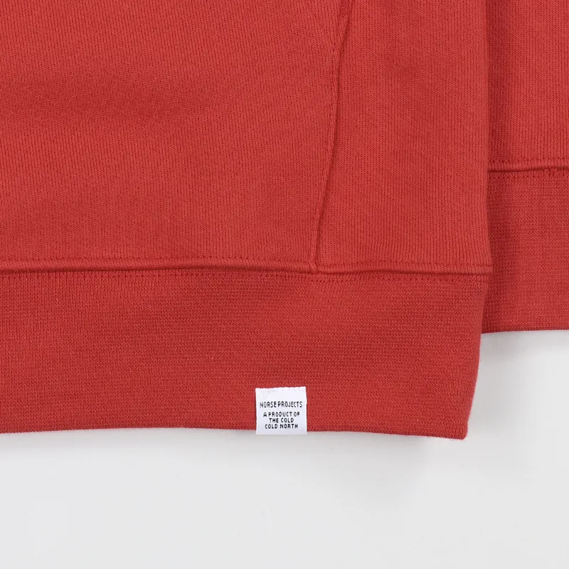 Norse Projects Vagn Classic Hoodie Askja Red-2