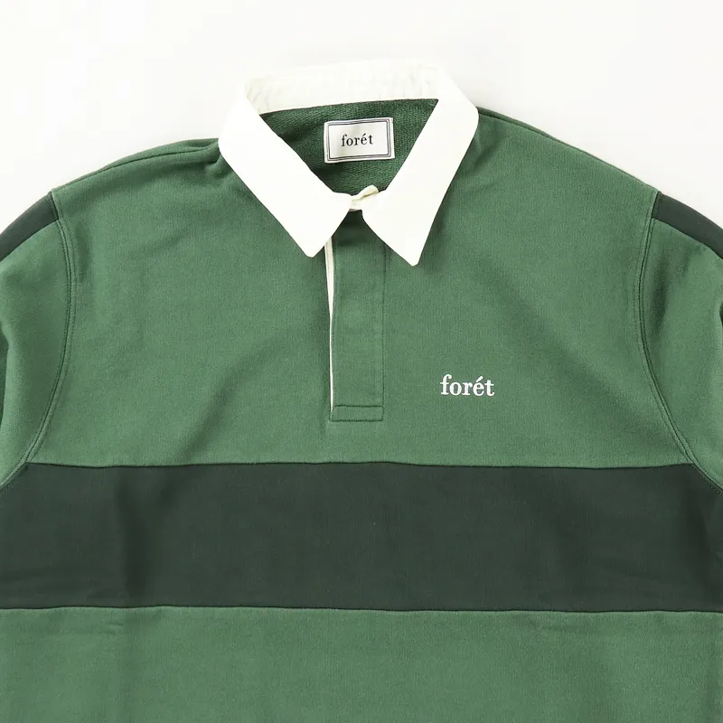 Forét Valley Rugby Shirt Dark Green-1