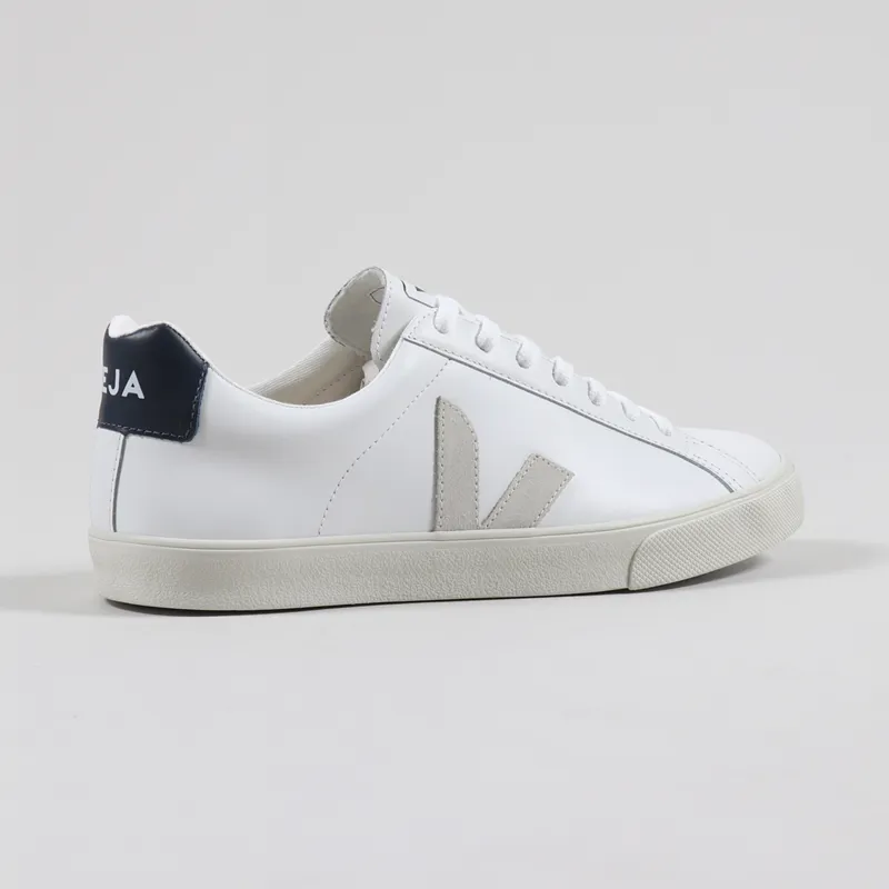 Veja Esplar Logo Leather Shoes Extra White Natural Nautico-7