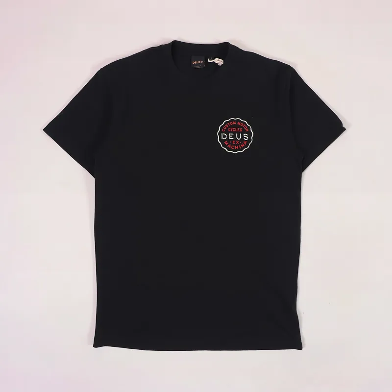 Deus Ex Machina Venice Address T Shirt Black-1