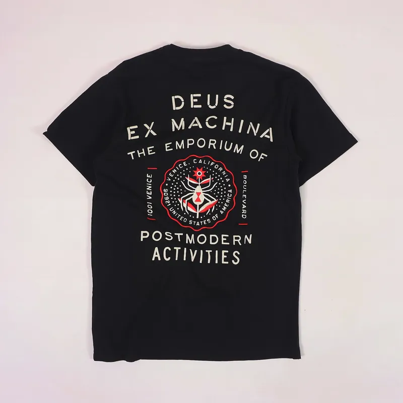Deus Ex Machina Venice Address T Shirt Black