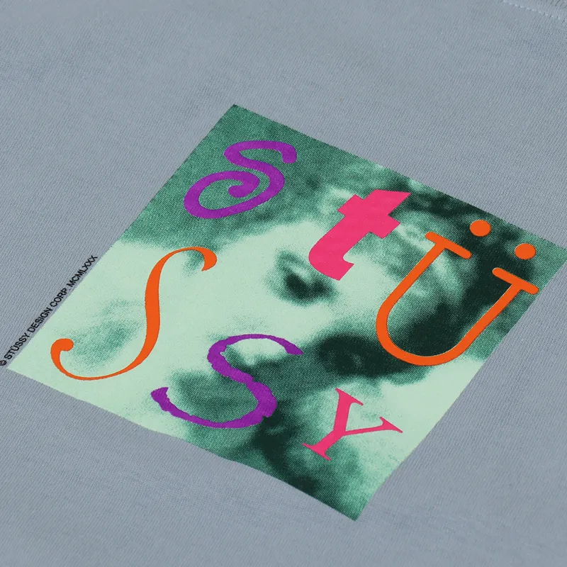 Stussy Venus Square T Shirt Slate-2