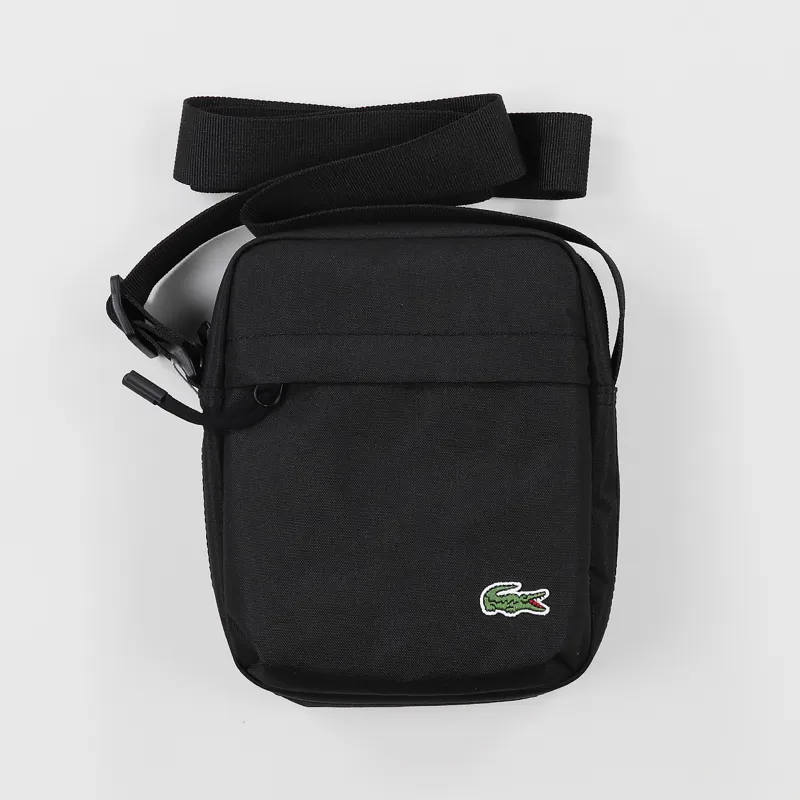 Lacoste Shoulder Bag - Vertical Camera Bag - Black