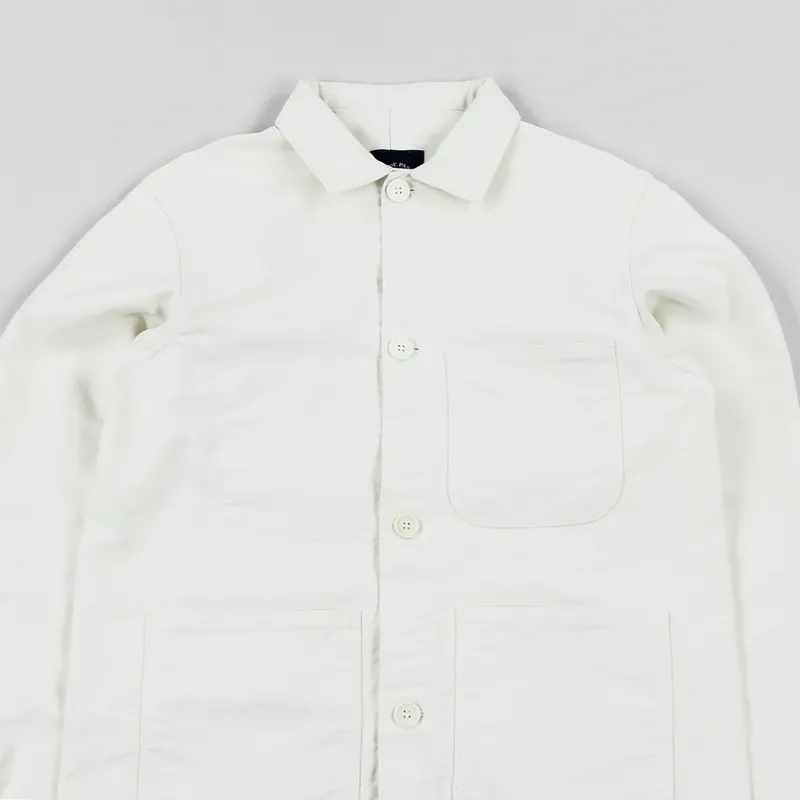 Bleu De Paname Veste De Comptoir Jacket Blanc-1