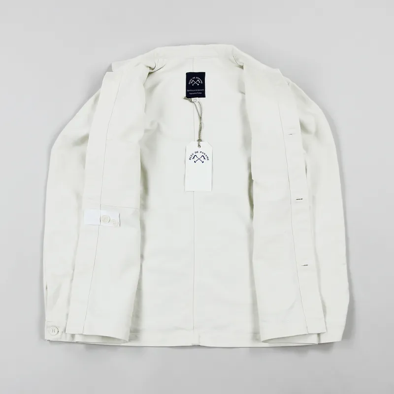 Bleu De Paname Veste De Comptoir Jacket Blanc-3