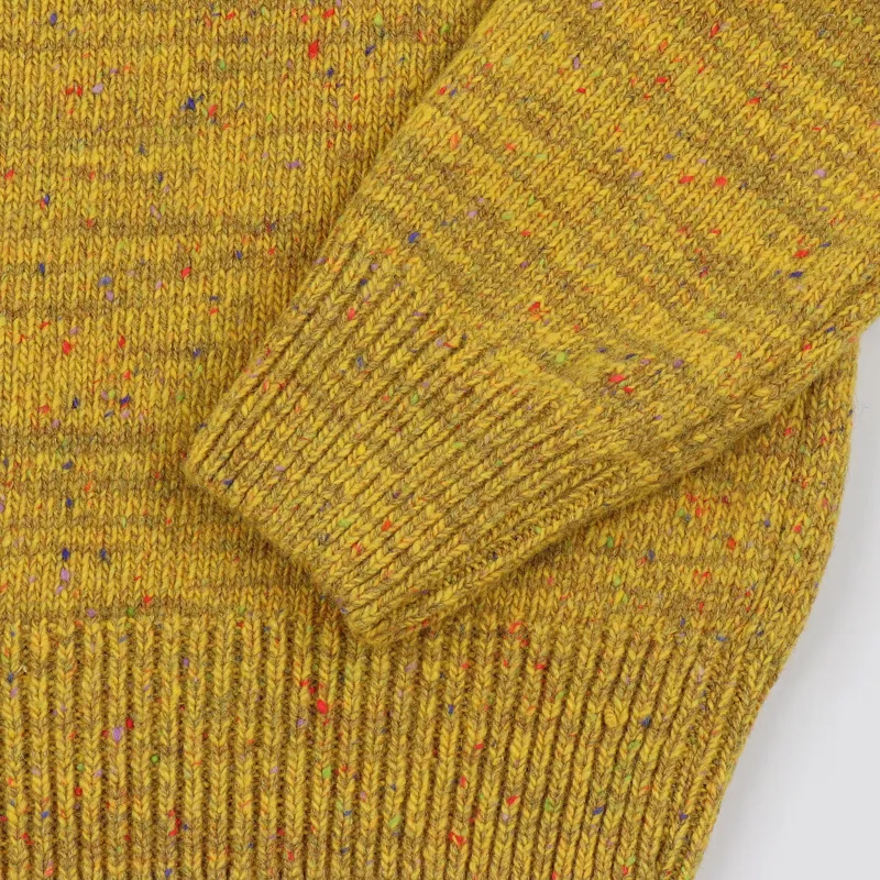 Norse Projects Viggo High Neck Neps Sweater Mustard Yellow-2