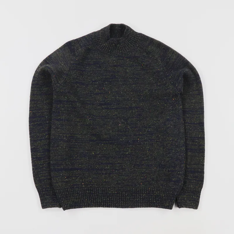 Norse Projects Viggo High Neck Neps Sweater Quartz Green