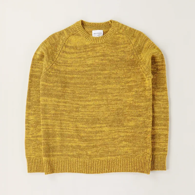 Norse Projects Viggo Crew Neck Neps Sweater Montpellier Yellow