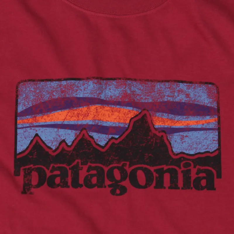 Patagonia Vintage 73 Logo T Shirt Wax Red-1