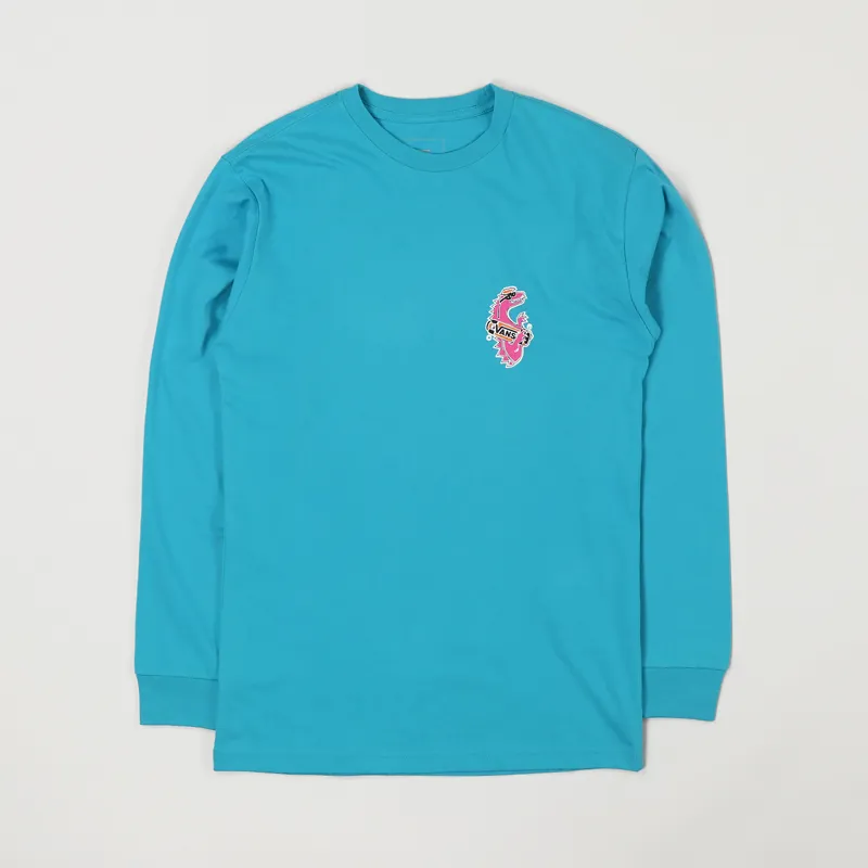 Vans Vintage Vanosaur Long Sleeve T Shirt Bluebird-1