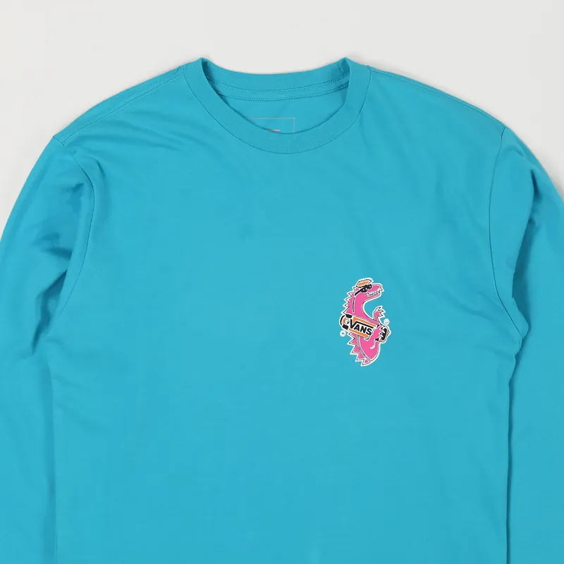 Vans Vintage Vanosaur Long Sleeve T Shirt Bluebird-2