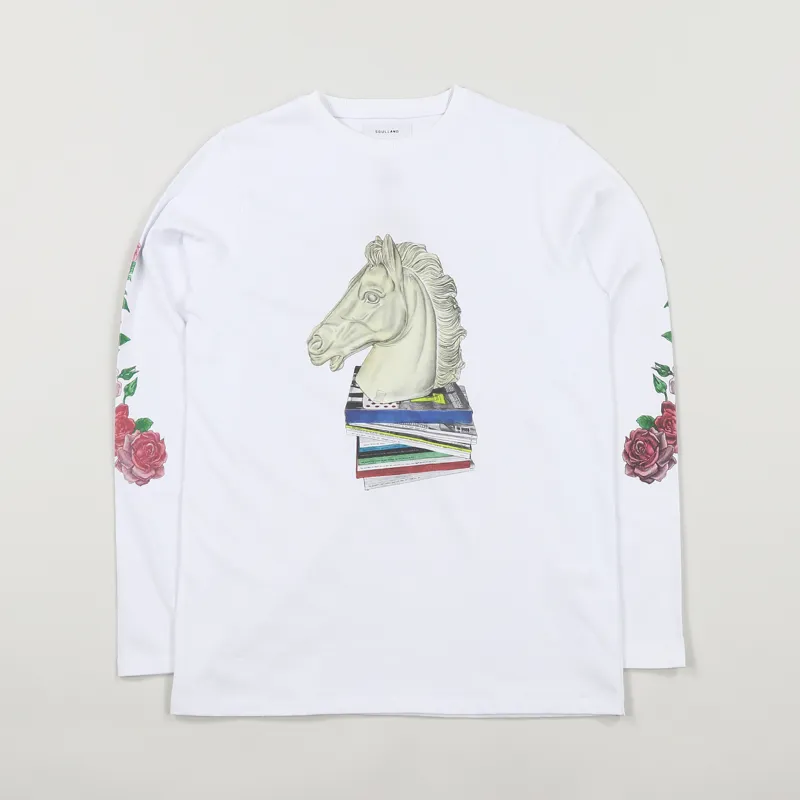Soulland Vinton Long Sleeve T Shirt White-1