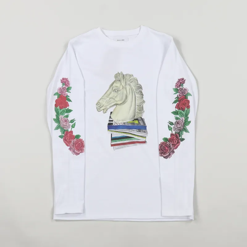 Soulland Vinton Long Sleeve T Shirt White-3