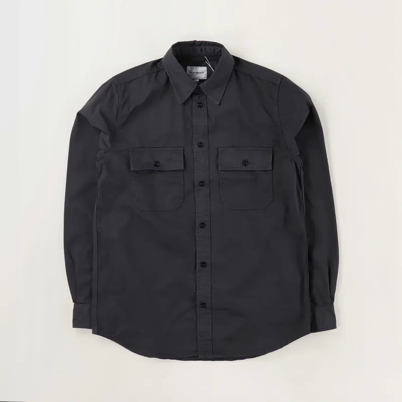 Norse Projects Villads Light Twill Shirt Dark Navy