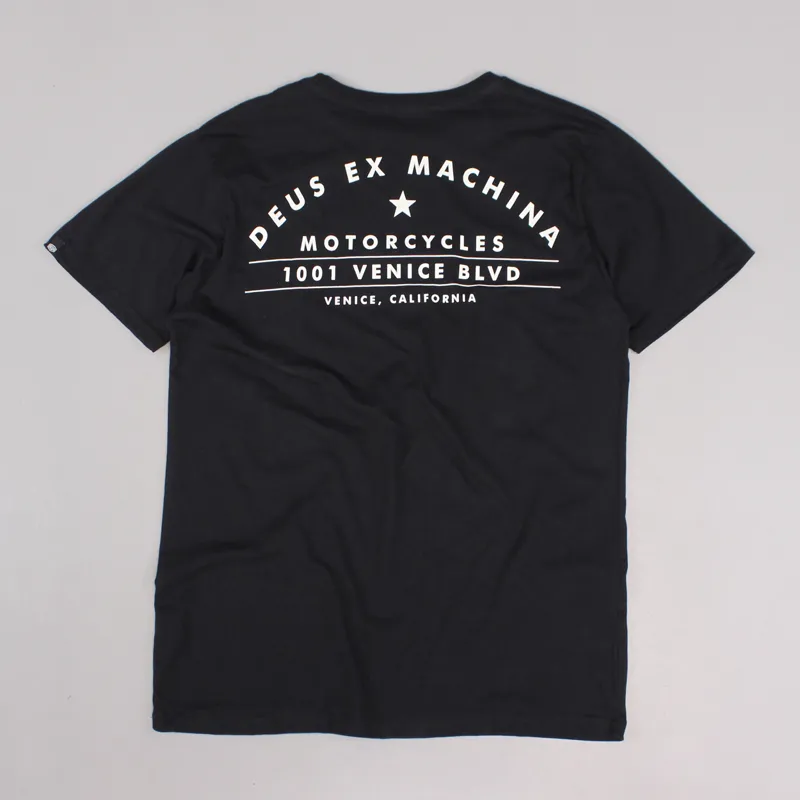 Deus Ex Machina Venice Address Piston T Shirt Black-2
