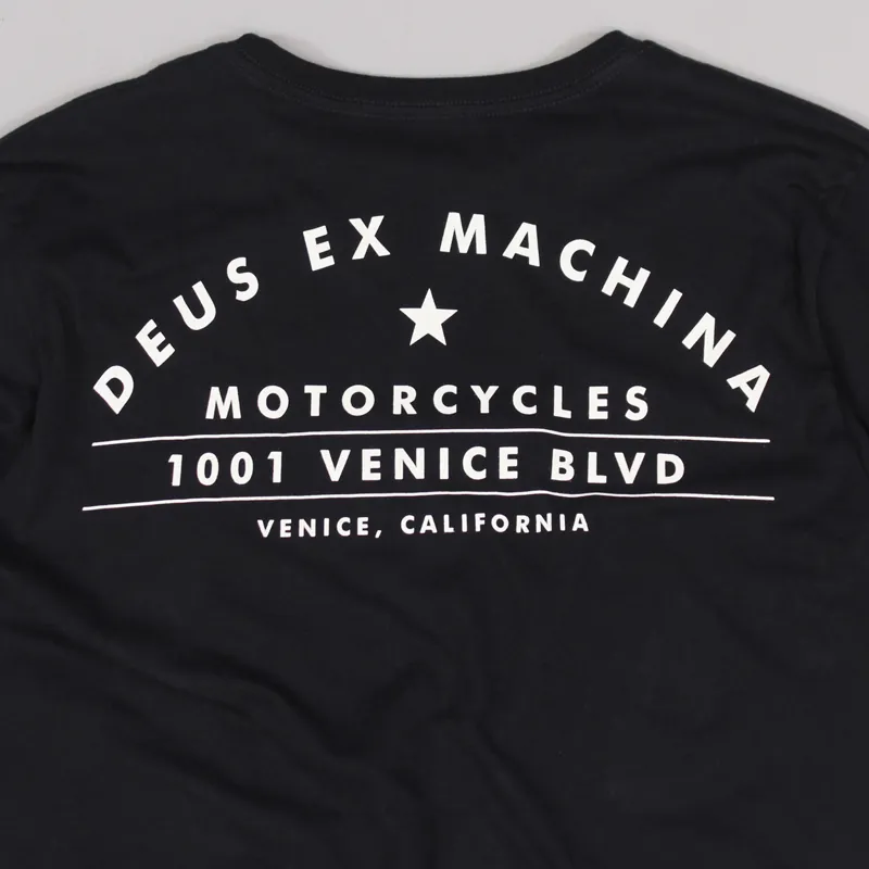 Deus Ex Machina Venice Address Piston T Shirt Black-3