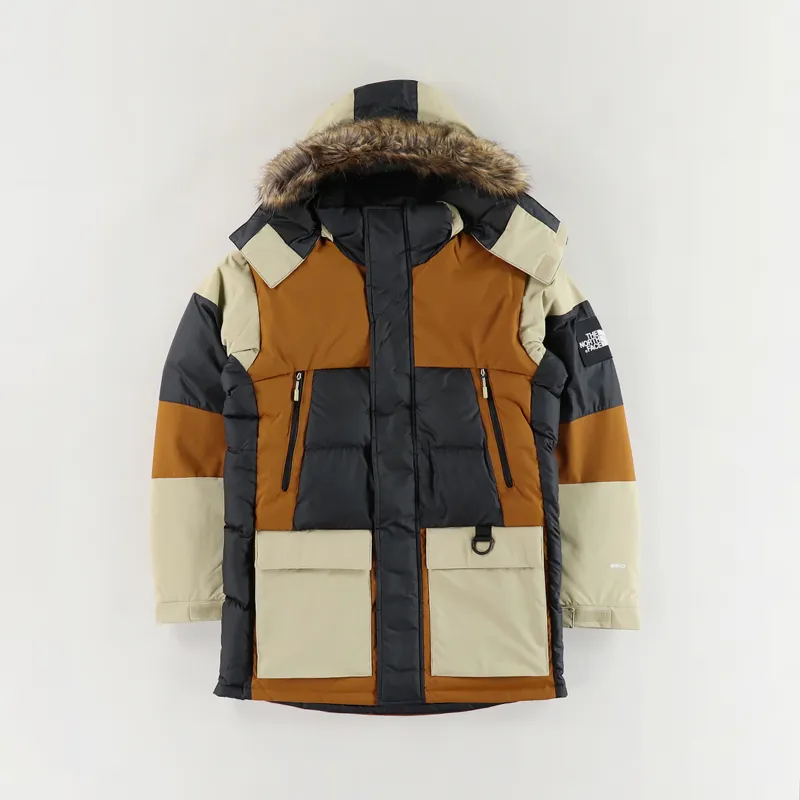 The North Face Mens Winter Vostok Parka Jacket Caramel Cafe Brown