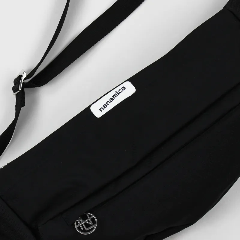 Nanamica Mens Japanese Canvas Nylon Waist Bag Hip Pack Black