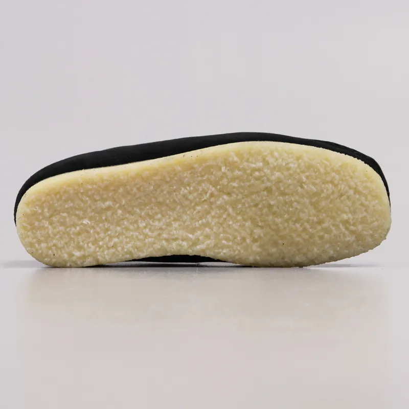 Clarks Originals Wallabee Shoes Black Suede-6