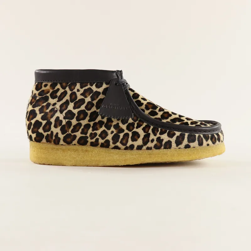 Originals Mens Wallabee Leopard Print Brown