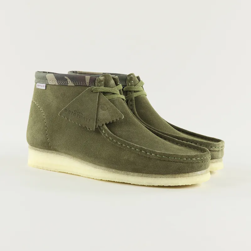 Clarks Originals x Carhartt WIP Wallabee Boot Olive Camouflage