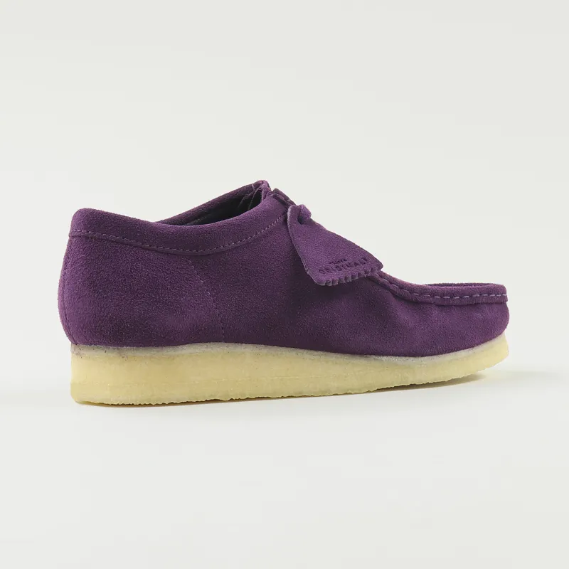 Clarks Originals Wallabee Shoes Deep Purple-5
